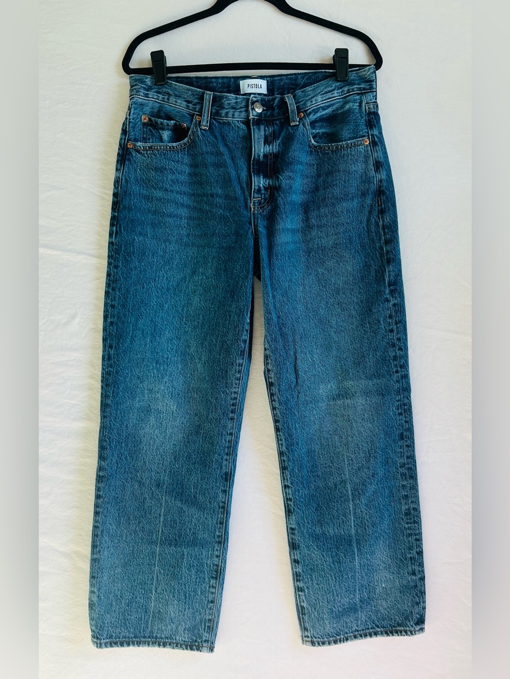 Pistola Lexi Mid Rise, Signature Bowed Straight Jeans in Artisan wash - Picture 11 of 11